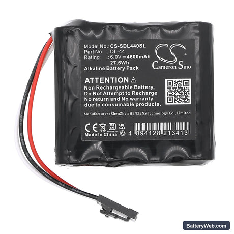 Stanley Security Systems 12345 Replacement Battery, 6V, 4600mAh, Alkaline 3
