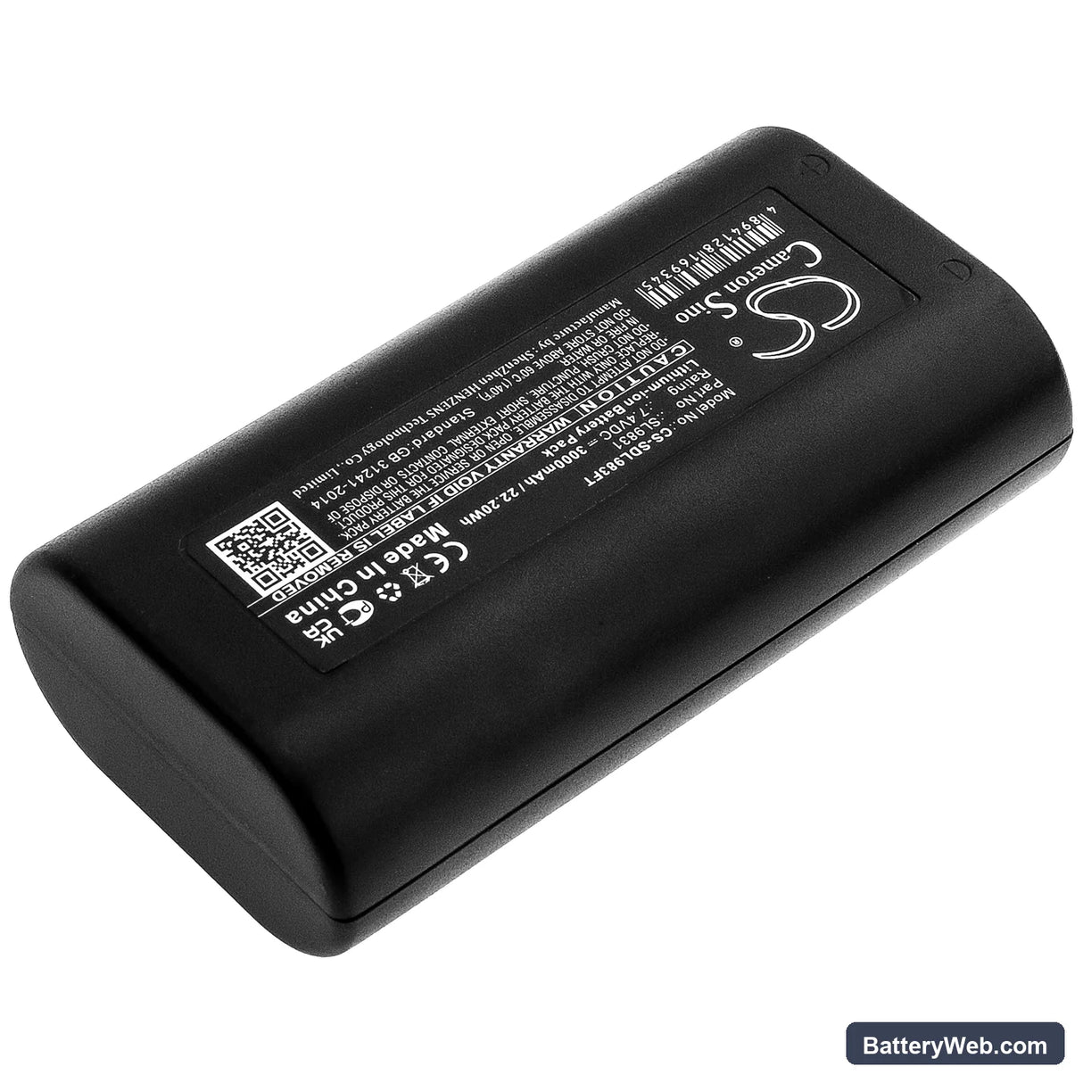 SeaLife Sea Dragon 1200 Replacement Battery, 7.4V, 3000mAh, Li-ion 2