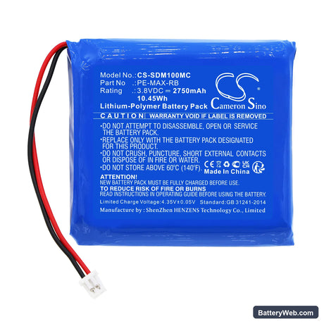 PatrolEyes PE-MAX Replacement Battery, 3.8V, 2750mAh, Li-Polymer 3