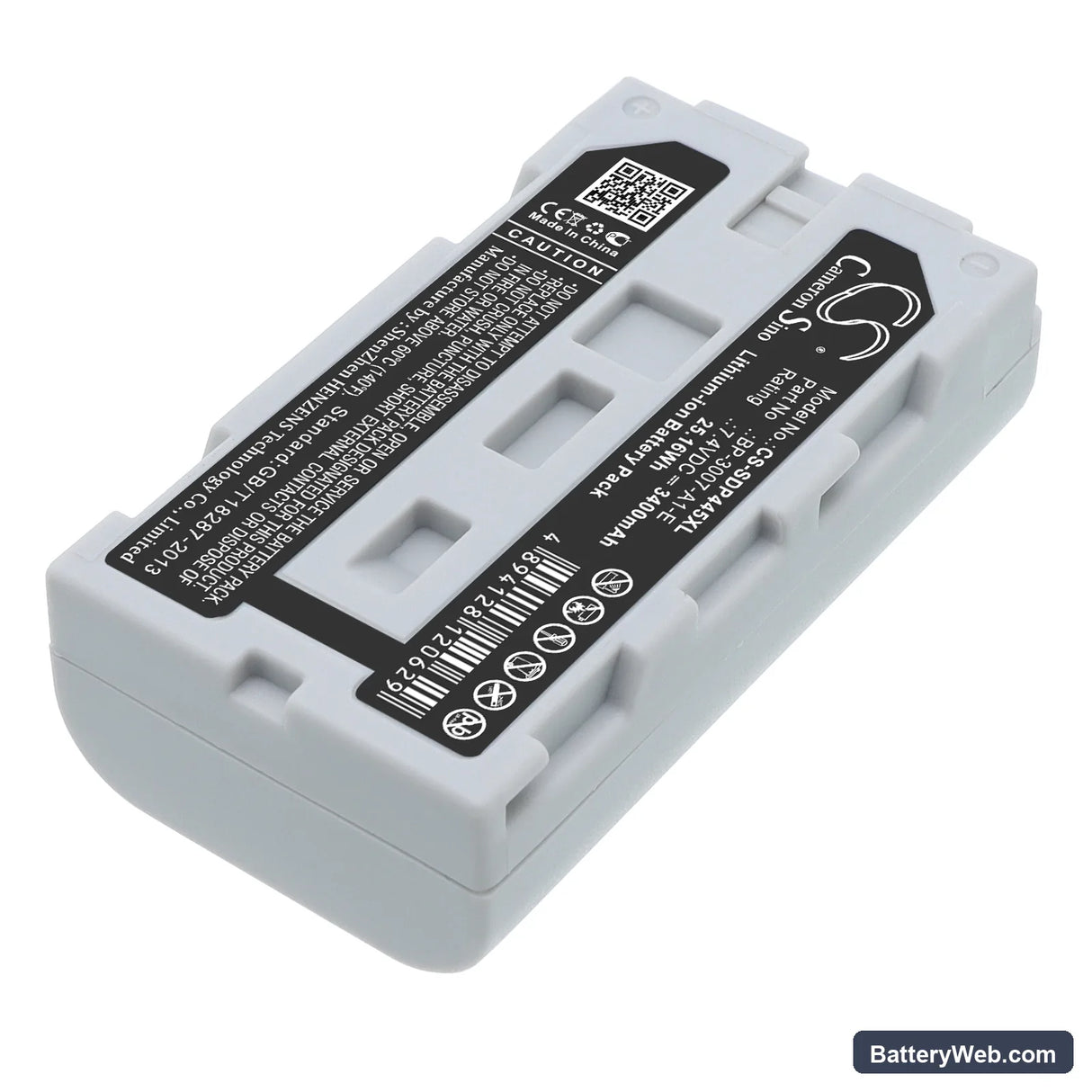 Seiko DPU-3445 Replacement Battery, 7.4V, 3400mAh, Li-ion 2