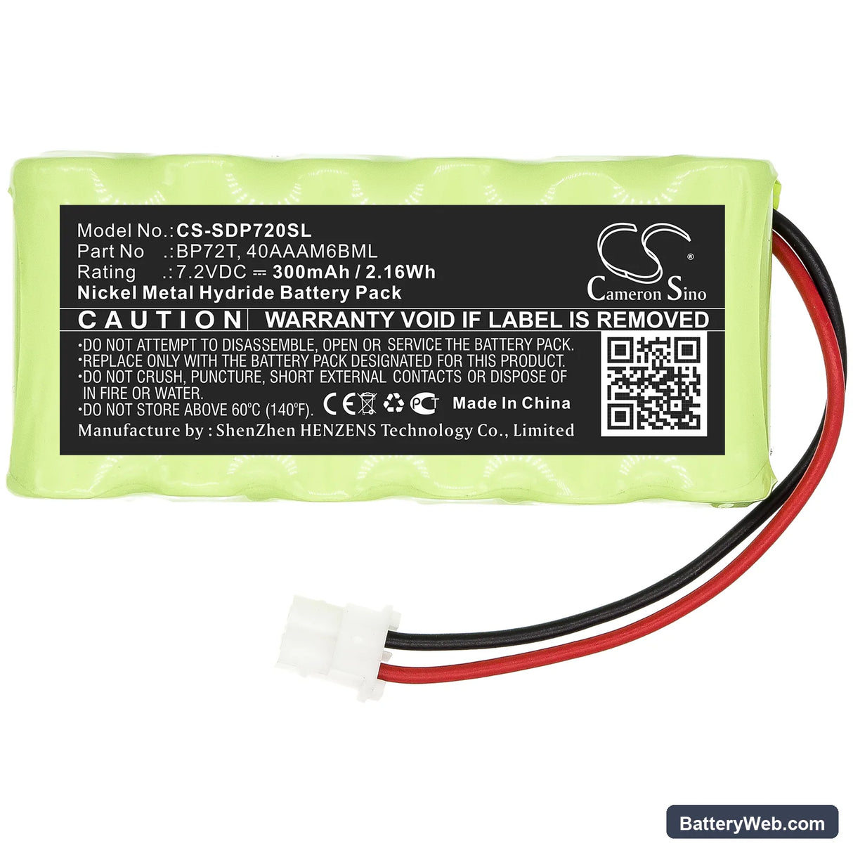 Dogtra Deluxe Bird Launcher Transmitter Replacement Battery, 7.2V, 300mAh, Ni-MH 3