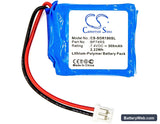 Dogtra 1900S Receiver Replacement Battery, 7.4V, 300mAh, Li-Polymer 3
