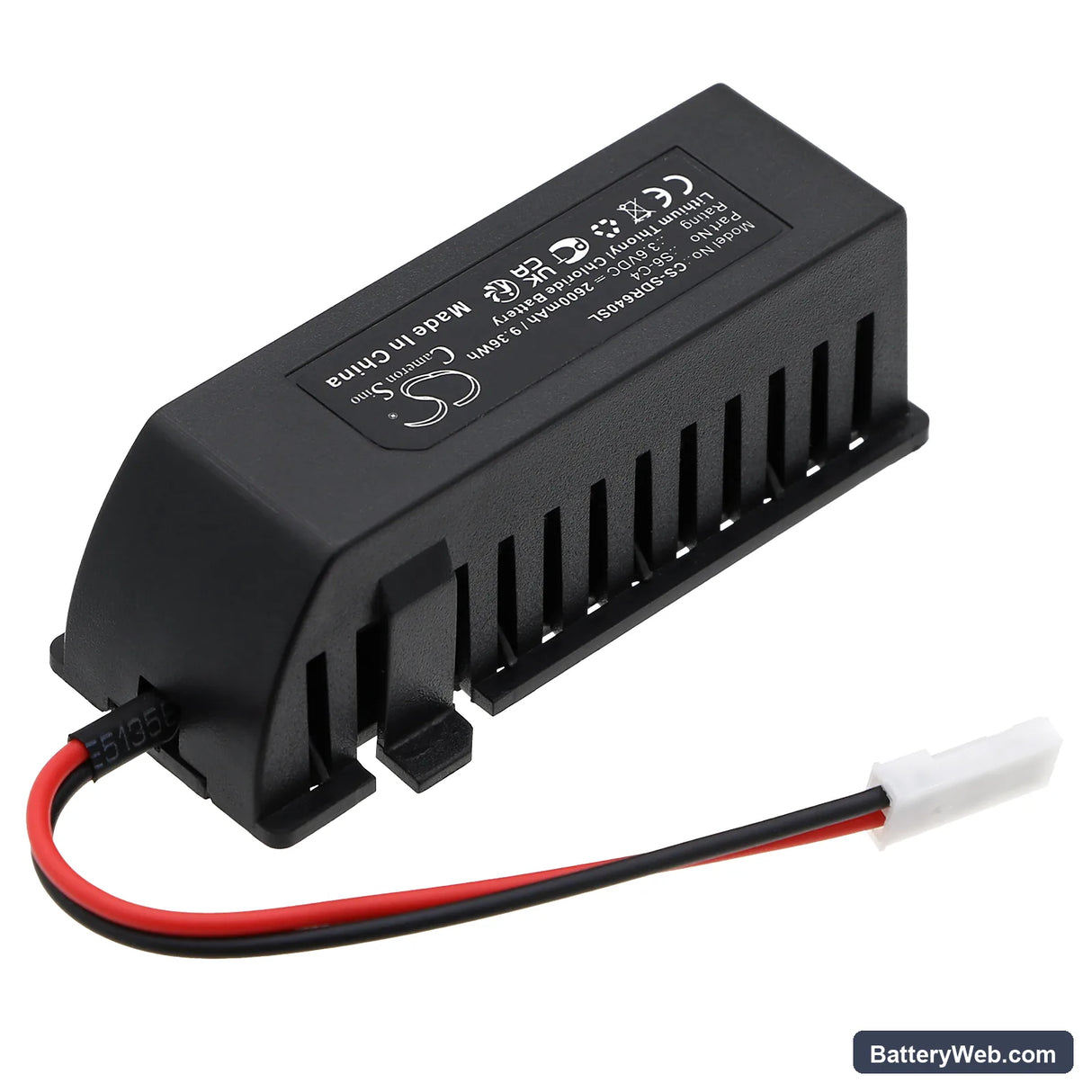 Inovance Motor Absolute encoder Replacement Battery, 3.6V, 2600mAh, Li-SOCl2 2