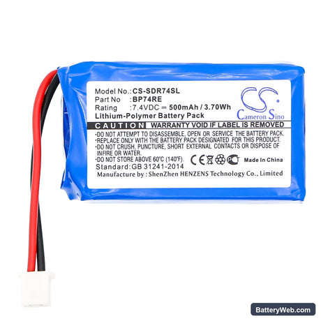 Dogtra EDGE remote dog training Collar Replacement Battery, 7.4V, 500mAh, Li-Polymer 3