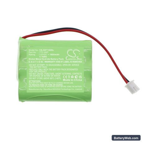 Shimpo TTC Testers Replacement Battery, 3.6V, 1600mAh, Ni-MH 3