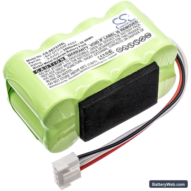 Shimpo DT-315A Replacement Battery, 9.6V, 3000mAh, Ni-MH 1