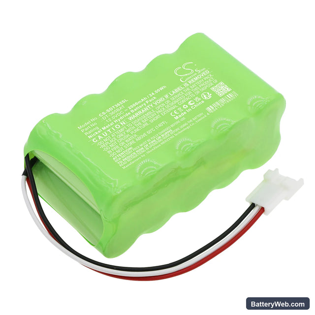Shimpo DT-365 Replacement Battery, 12V, 2000mAh, Ni-MH 1