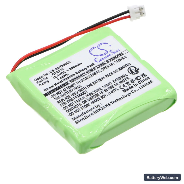 Audioline SLIM DECT 500 Replacement Battery, 2.4V, 600mAh, Ni-MH 1
