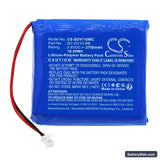 PatrolEyes SC-DV10 Replacement Battery, 3.8V, 2750mAh, Li-Polymer 3