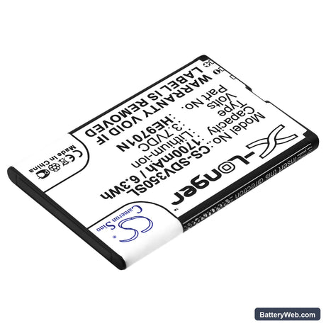 Zoomax Snow Replacement Battery, 3.7V, 1700mAh, Li-ion 2