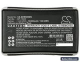 MEGA SPEED HIGH SPEED VIDEO CAMERA Replacement Battery, 14.8V, 10400mAh, Li-ion 6