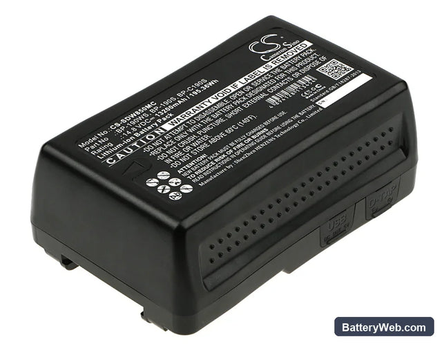 MEGA SPEED HIGH SPEED VIDEO CAMERA Replacement Battery, 14.8V, 13200mAh, Li-ion 1