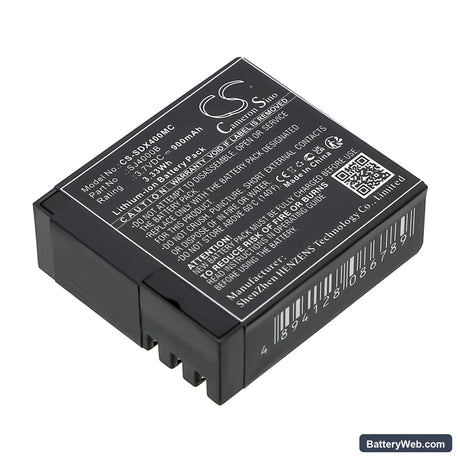 Eken H9 Replacement Battery, 3.7V, 900mAh, Li-ion 1