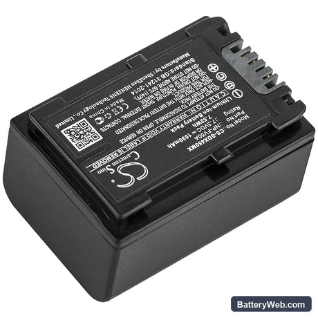 Sony FDR-AX40 Replacement Battery, 7.3V, 1030mAh, Li-ion 2