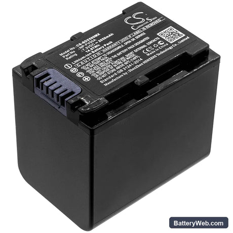 Sony FDR-AX40 Replacement Battery, 7.3V, 2050mAh, Li-ion 1
