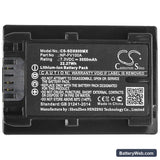 Sony FDR-AX40 Replacement Battery, 7.3V, 3050mAh, Li-ion 5
