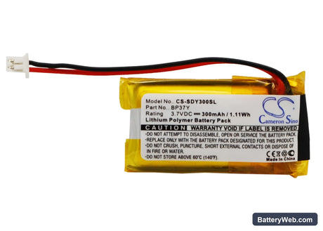Dogtra YS-300 Bark Collar Replacement Battery, 3.7V, 300mAh, Li-Polymer 1