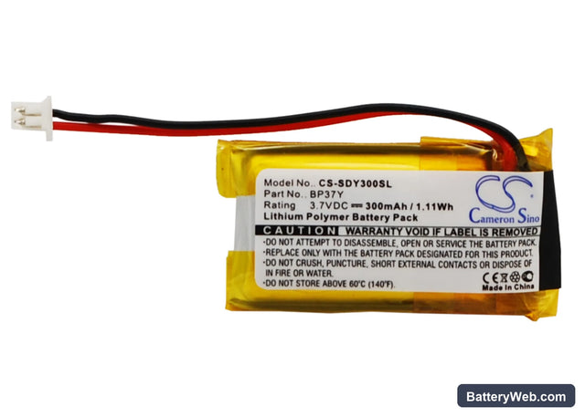 Dogtra YS-300 Bark Collar Replacement Battery, 3.7V, 300mAh, Li-Polymer 1