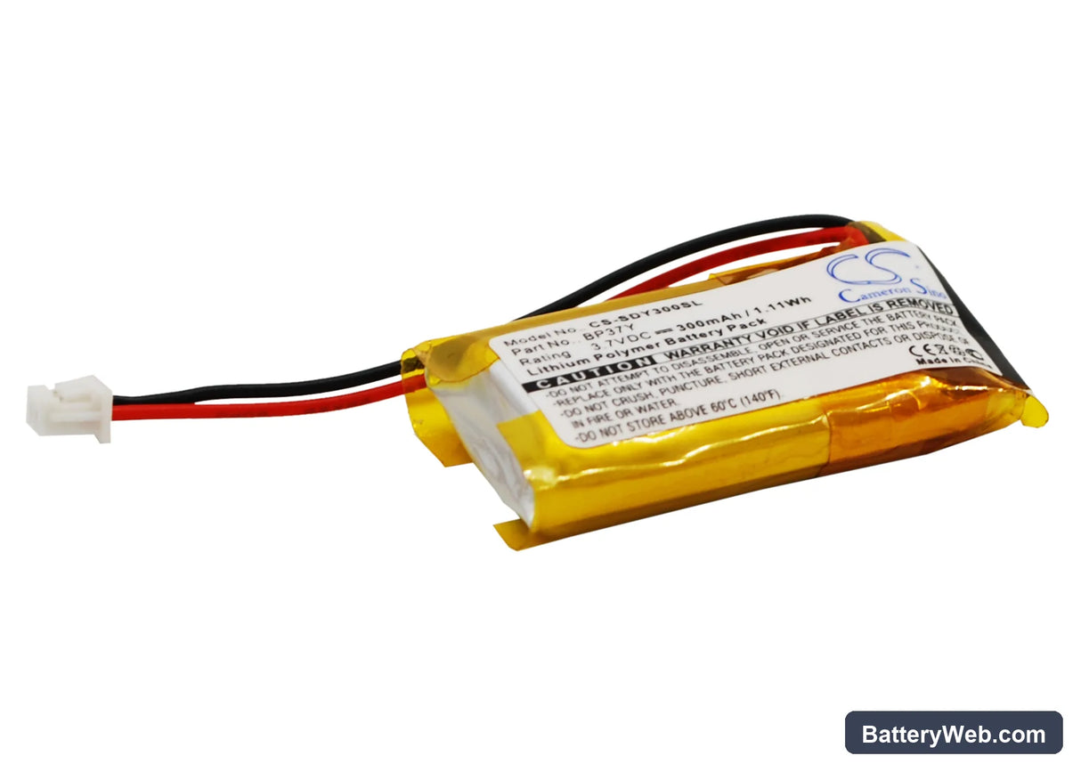 Dogtra YS-300 Bark Collar Replacement Battery, 3.7V, 300mAh, Li-Polymer 2