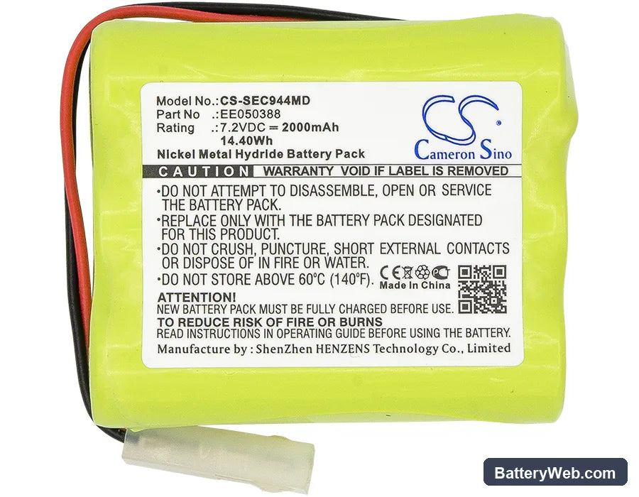 Seca 645 Replacement Battery, 7.2V, 2000mAh, Ni-MH 3