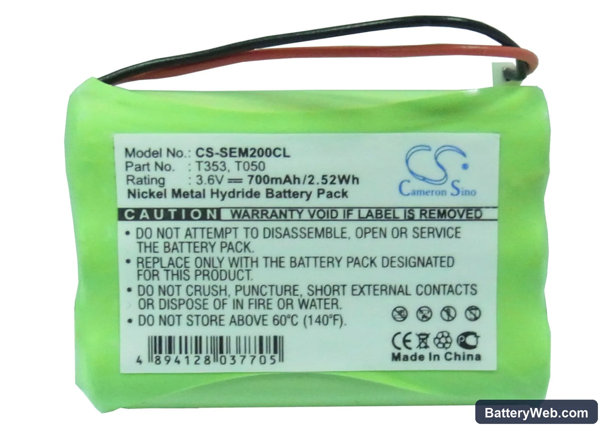 Sagem Mistral Replacement Battery, 3.6V, 700mAh, Ni-MH 5