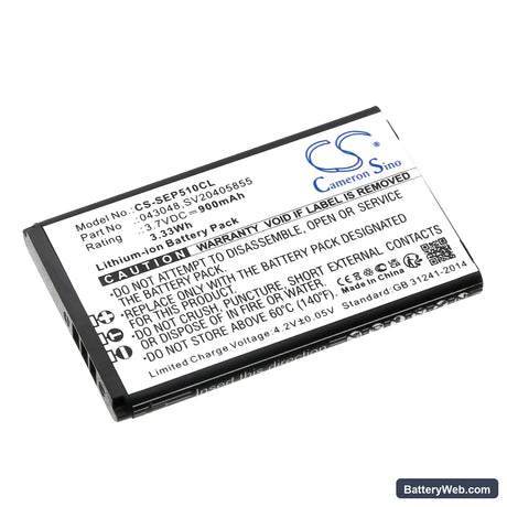 Swissvoice ePure Replacement Battery, 3.7V, 900mAh, Li-ion 1