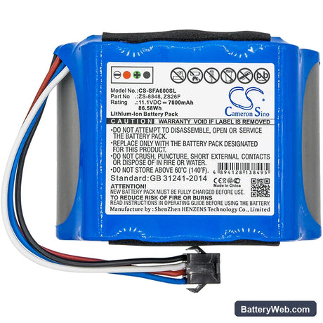 Signal Fire AI-6 Replacement Battery, 11.1V, 7800mAh, Li-ion 3