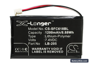 Safescan 6185 Replacement Battery, 7.4V, 1200mAh, Li-Polymer 1
