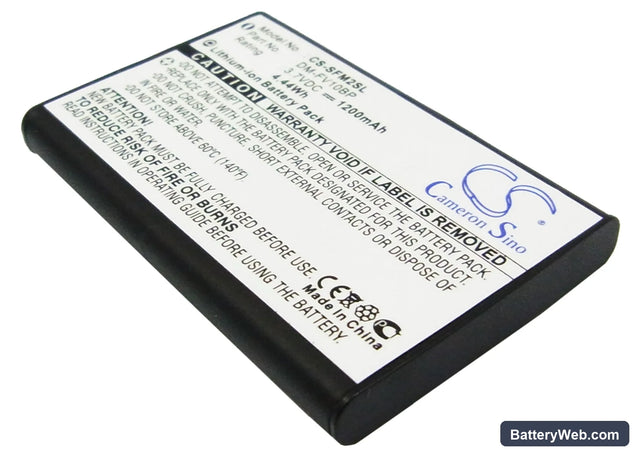 JNC Multimedia SSF-M2 Replacement Battery, 3.7V, 1200mAh, Li-ion 1