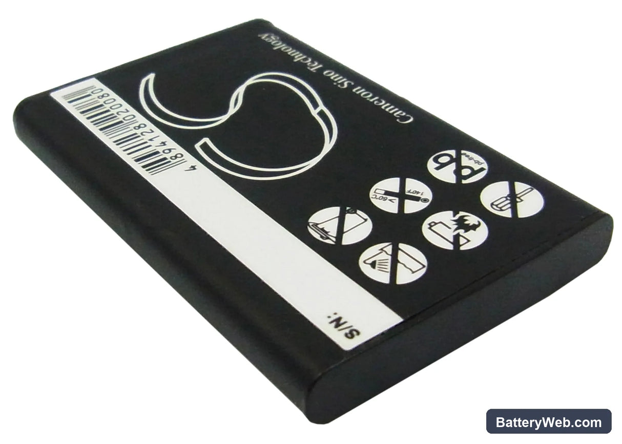 JNC Multimedia SSF-M2 Replacement Battery, 3.7V, 1200mAh, Li-ion 3