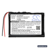 i-Audio X5 20GB Replacement Battery, 3.7V, 1100mAh, Li-ion 3