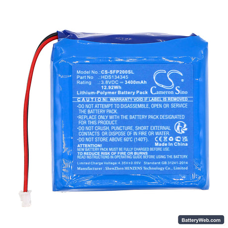 Safie Pocket 2 Replacement Battery, 3.8V, 3400mAh, Li-Polymer 3