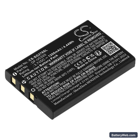 Zycast SG-278 Replacement Battery, 3.7V, 1200mAh, Li-ion 1