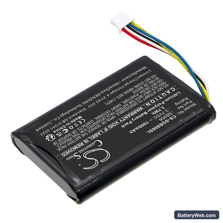 Shure MXW1X Replacement Battery, 3.7V, 1000mAh, Li-Polymer 2