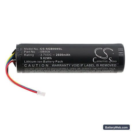 Shure neXt 2 MXW2X Handheld Microphone Replacement Battery, 3.7V, 2600mAh, Li-ion 3