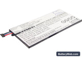 Samsung Galaxy Tab Replacement Battery, 3.7V, 4000mAh, Li-Polymer 1