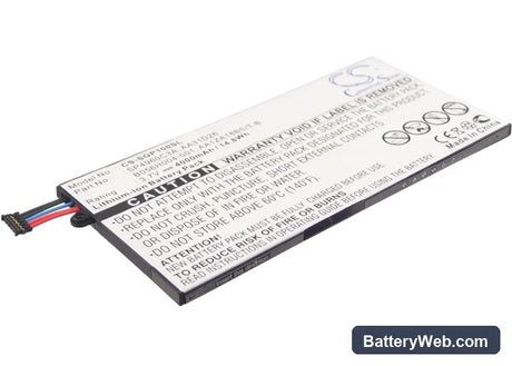Samsung Galaxy Tab Replacement Battery, 3.7V, 4000mAh, Li-Polymer 1
