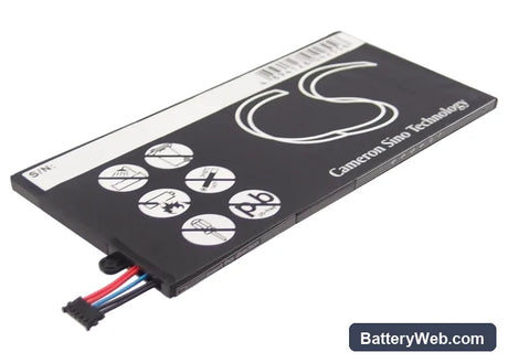 Samsung Galaxy Tab Replacement Battery, 3.7V, 4000mAh, Li-Polymer 3