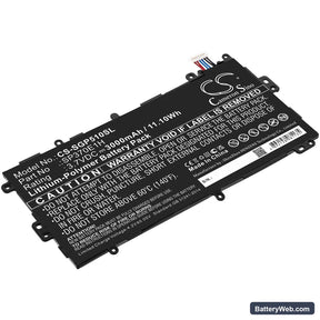 Samsung GT-N5100 Replacement Battery, 3.7V, 3000mAh, Li-Polymer 1