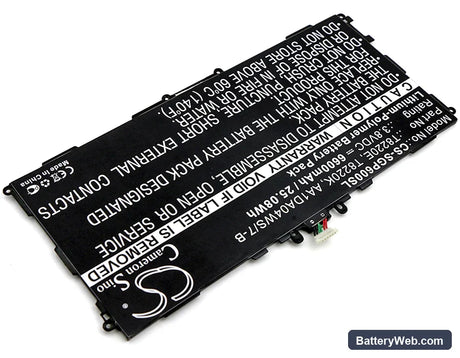 Samsung SM-P600 Replacement Battery, 3.8V, 6600mAh, Li-Polymer 2