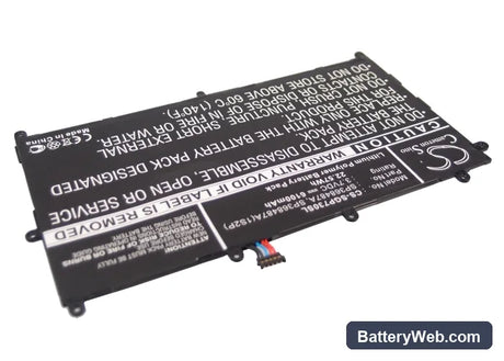 Samsung Galaxy Tab 8.9 Replacement Battery, 3.7V, 6100mAh, Li-Polymer 2