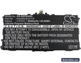 Samsung GT-P8220 Replacement Battery, 3.8V, 6600mAh, Li-Polymer 3