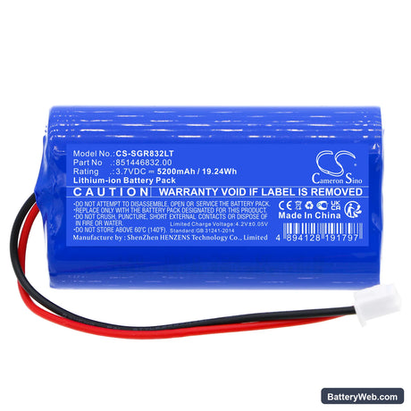 Sigor Numotion Replacement Battery, 3.7V, 5200mAh, Li-ion 3