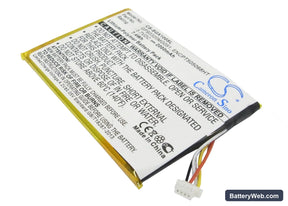 SkyGolf SkyCaddie SGXw Replacement Battery, 3.7V, 2000mAh, Li-Polymer 1