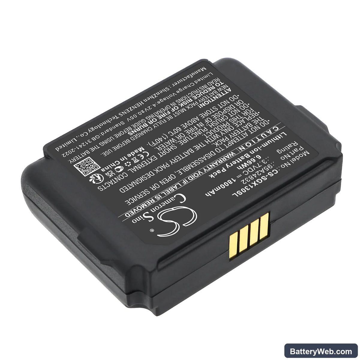 Shure ADX1 bodypack transmitter Replacement Battery, 3.7V, 1800mAh, Li-ion 2