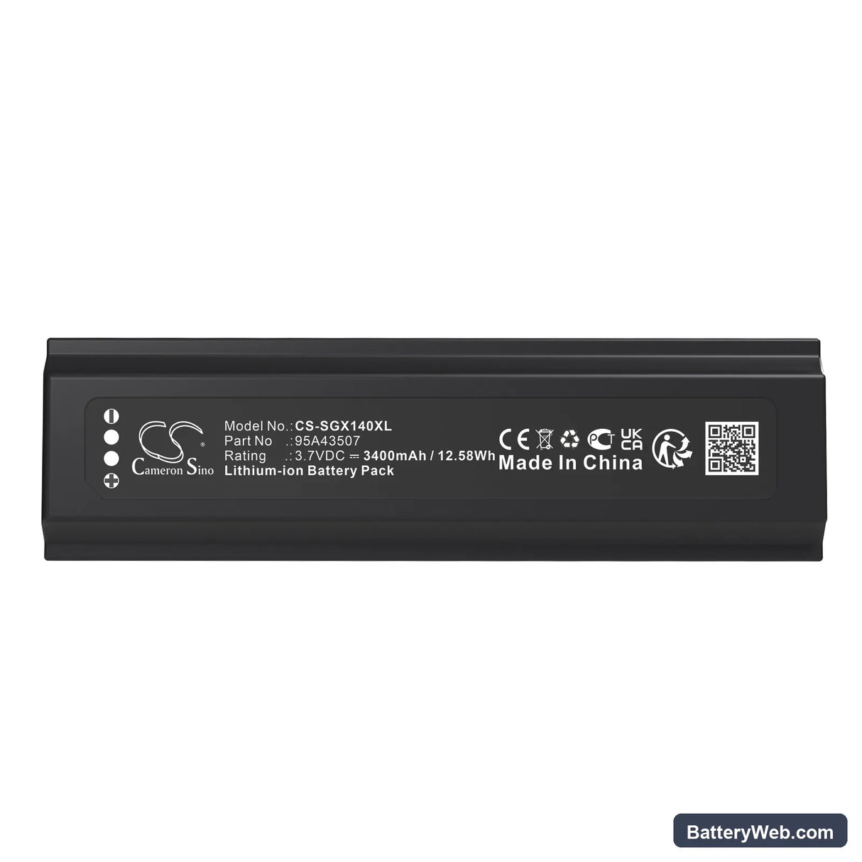 Shure GLXD+ Replacement Battery, 3.7V, 3400mAh, Li-ion 5