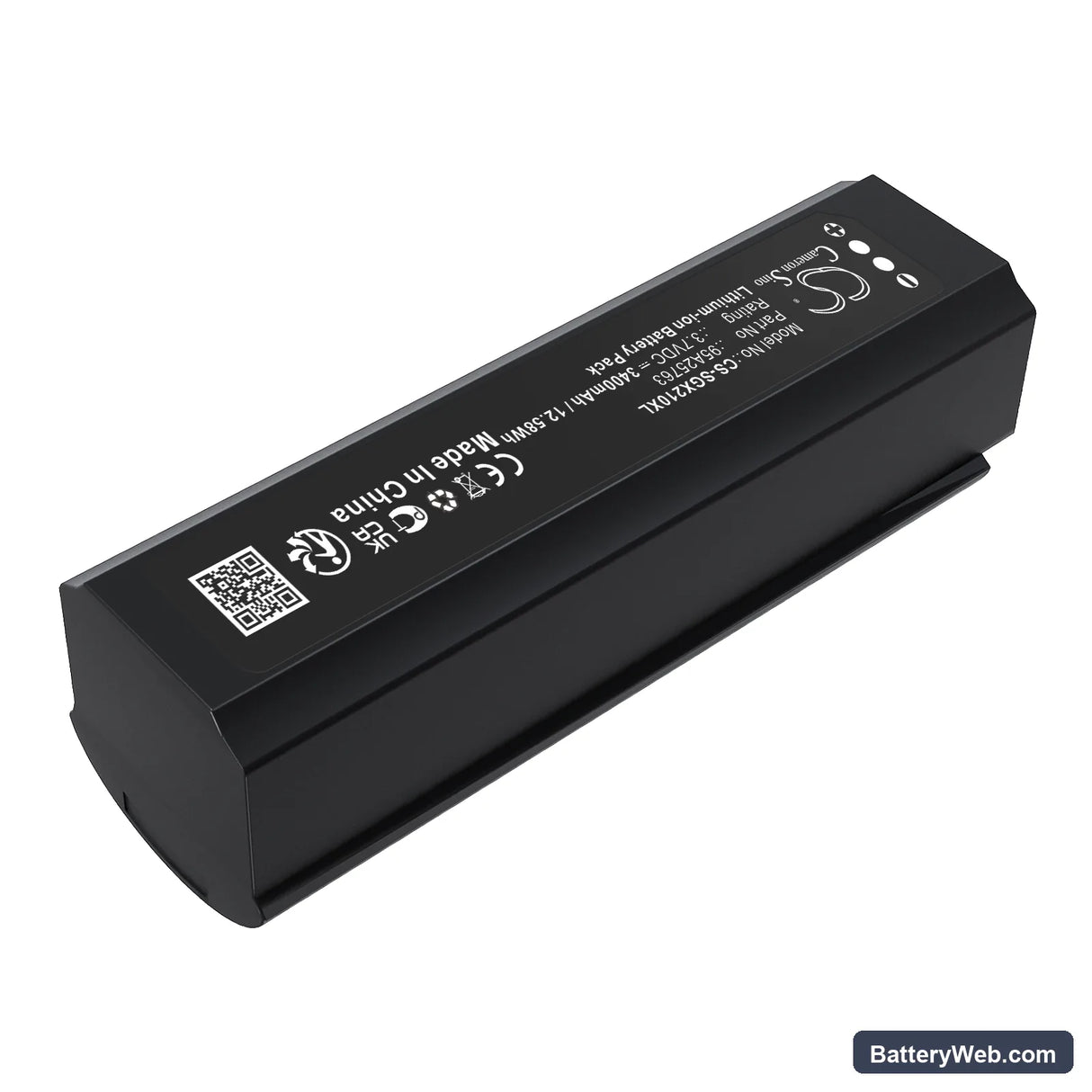 Shure ADX2 Replacement Battery, 3.7V, 3400mAh, Li-ion 2