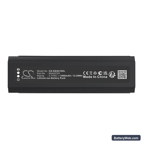 Shure ADX2 Replacement Battery, 3.7V, 3400mAh, Li-ion 5