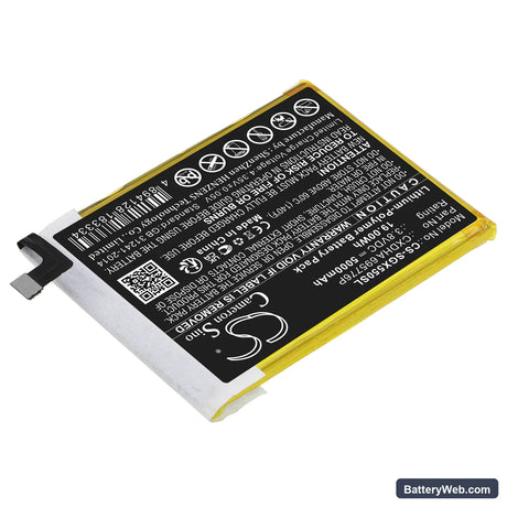 SkyGolf SkyCaddie SX550 Replacement Battery, 3.8V, 5000mAh, Li-Polymer 2