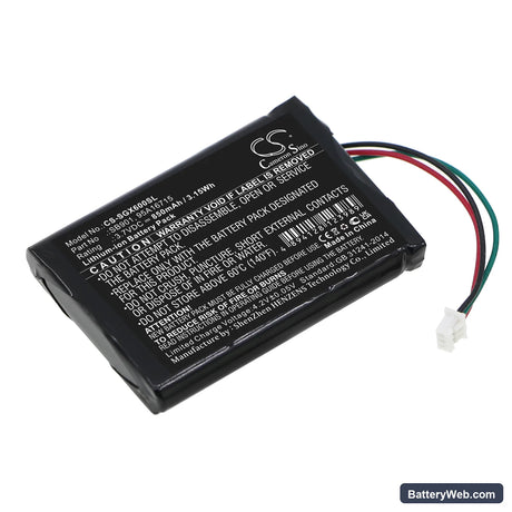 Shure MXW1 Replacement Battery, 3.7V, 850mAh, Li-ion 1